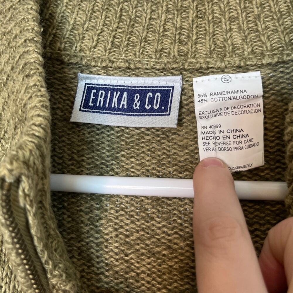 2000s Erika & Co Patchwork Color Block Fall Flora… - image 2